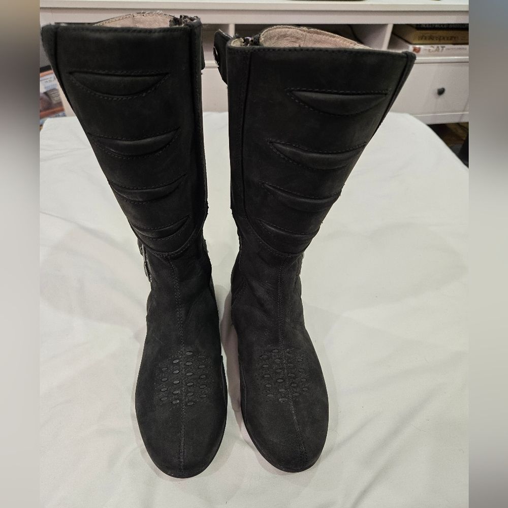 Icon Sacred Black Leather Motorcycle Riding Boot Size Womens 5 - Picture 5 of 8